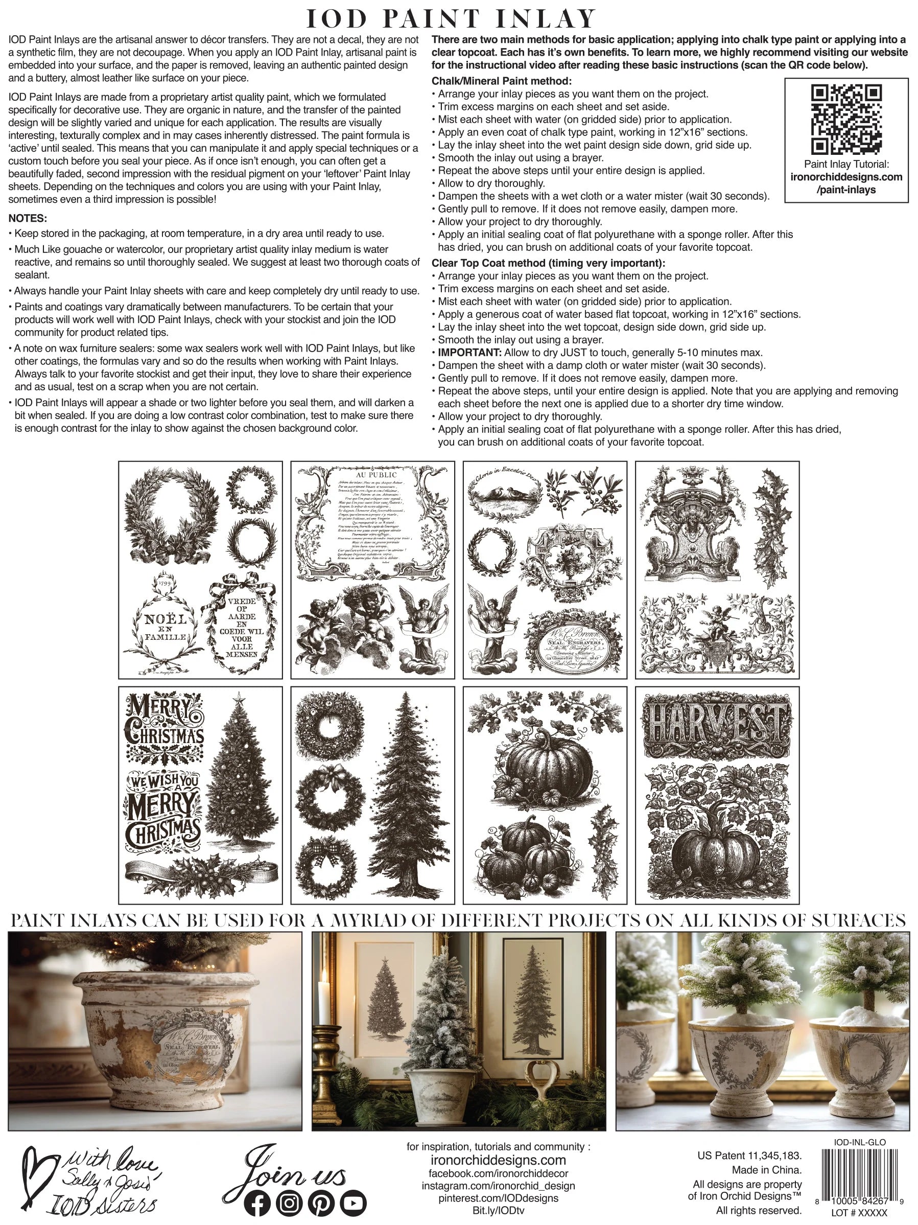 Gloria IOD Paint Inlay 12x16 Pad™