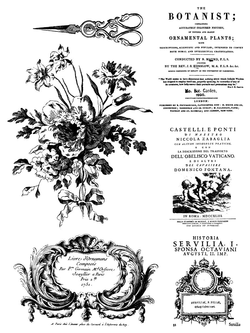 Melange IOD Paint Inlay 12x16 PadЄ