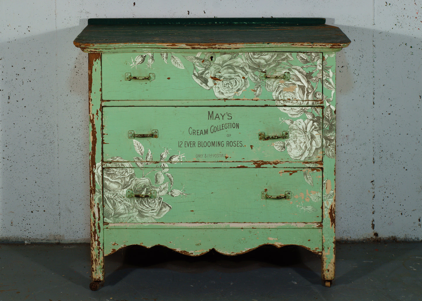 May's Roses IOD Transfer 12x16 PadЄ