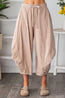 Washed Aladdin Harem Pants in Latte
