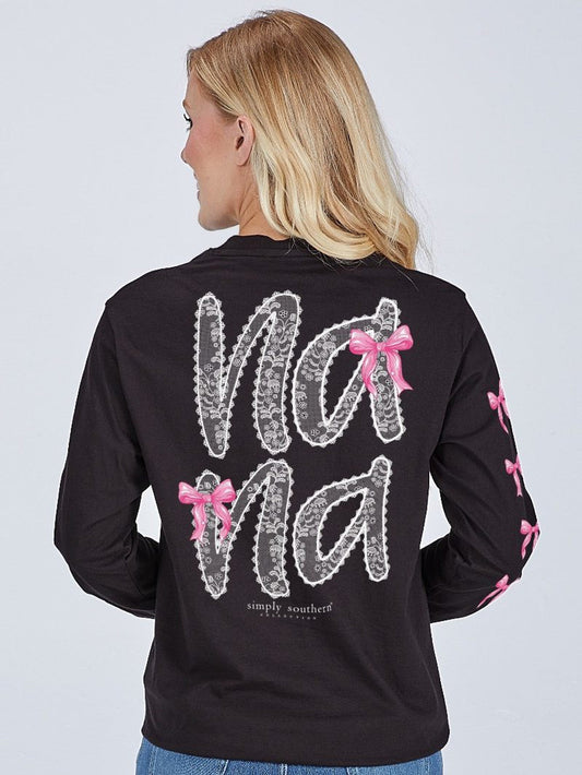 Nana Simply Southern Black Long Sleeve