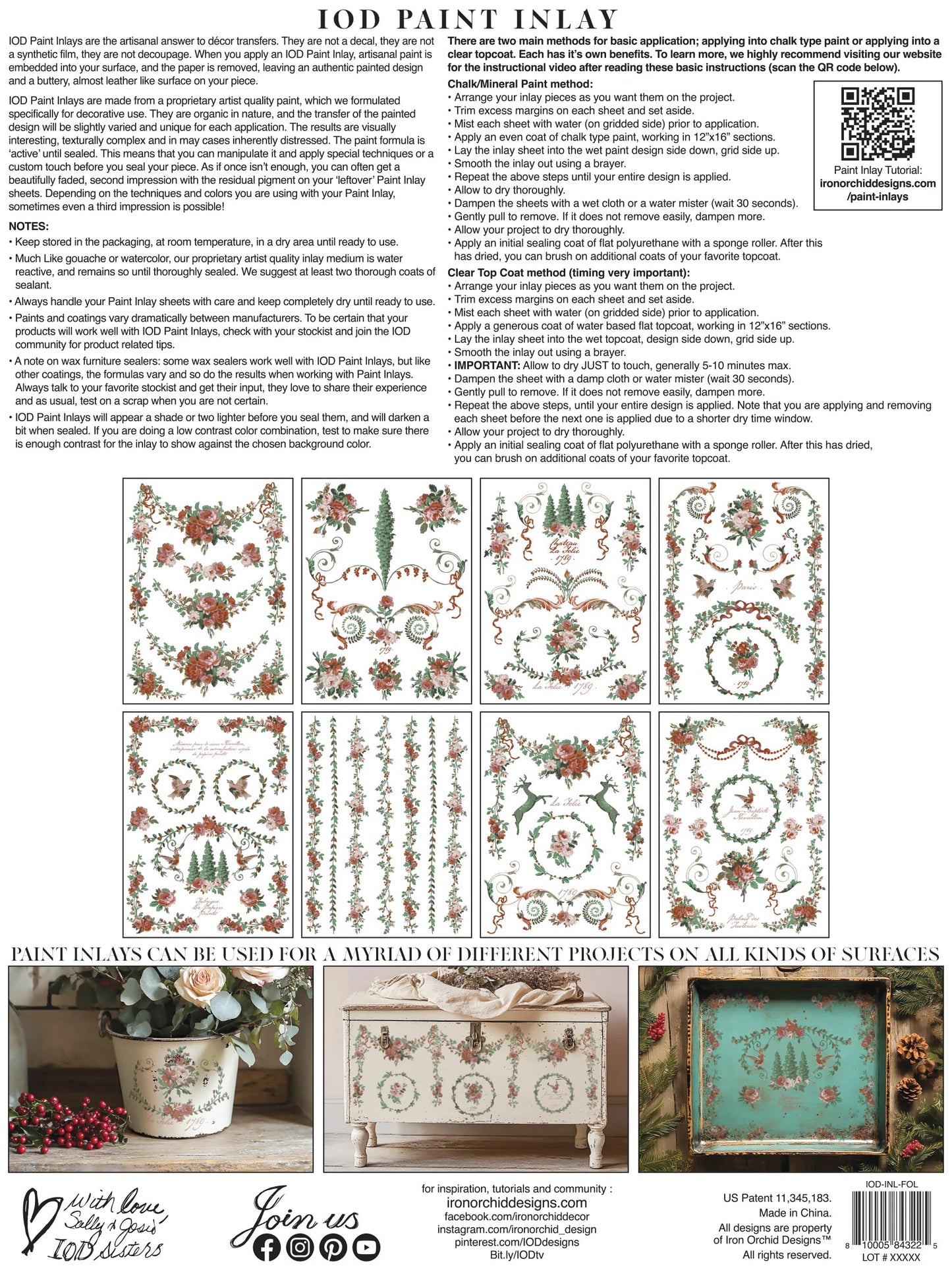 La Folie IOD Paint Inlay 12x16 Pad