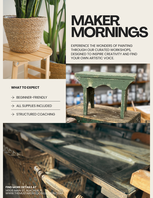 Annie Sloan Paint Workshop, Small Side Stool or Plant Stand: May 13th 10am-12pm