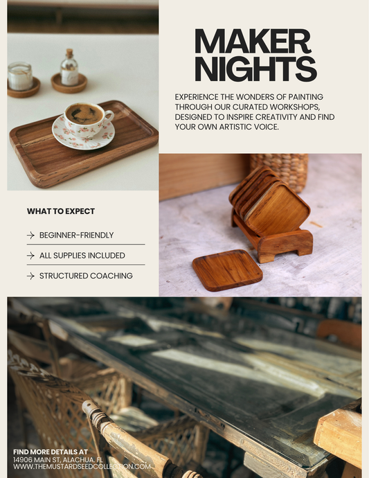 Annie Sloan Paint Workshop, Wooden Tray or Coaster set: June 11th 5:30pm-7:30pm