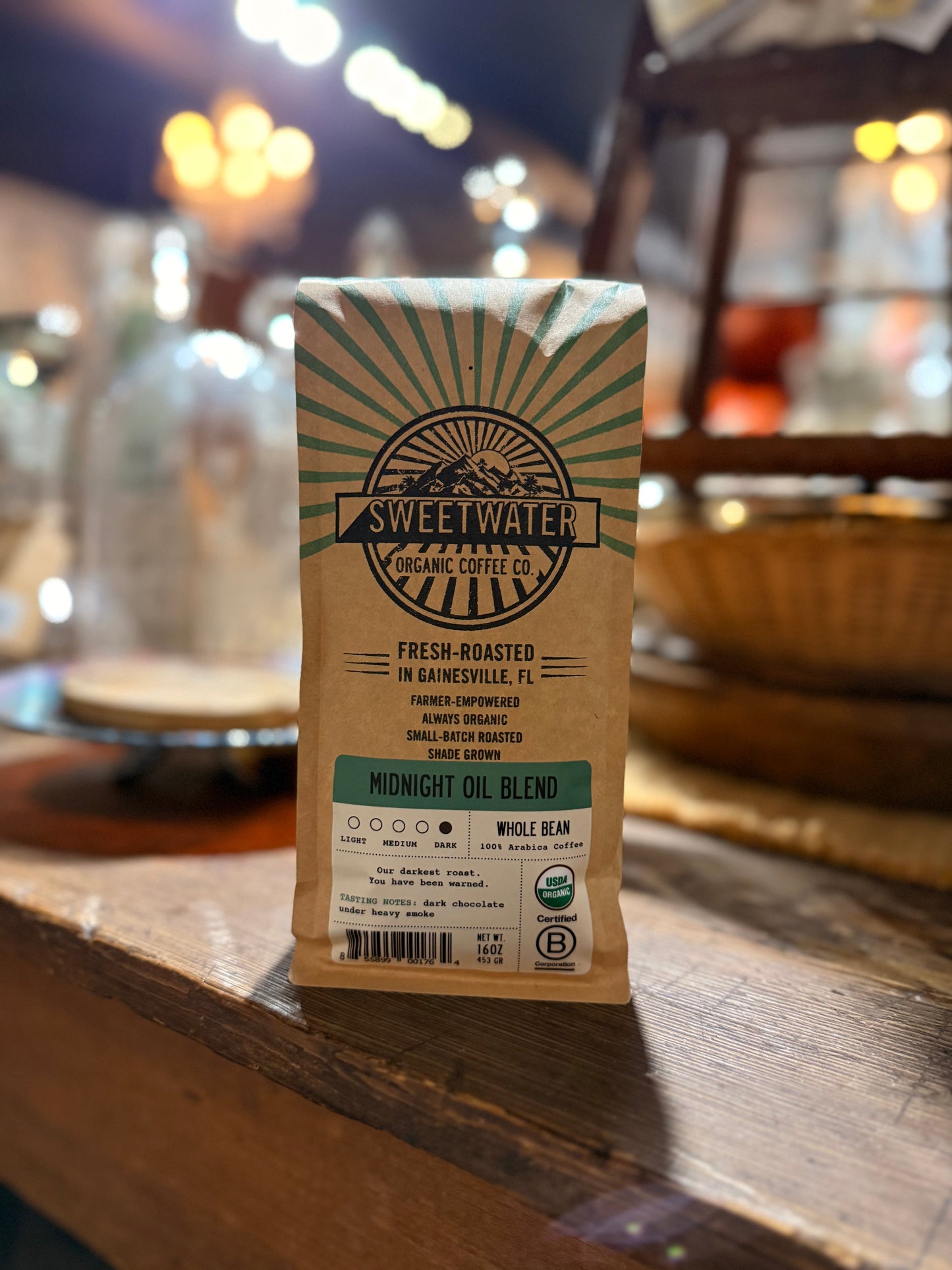 Midnight Oil French Roast FTO Coffee - 1 lb. Whole Bean