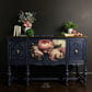 Moody Florals Mint Decoupage Paper