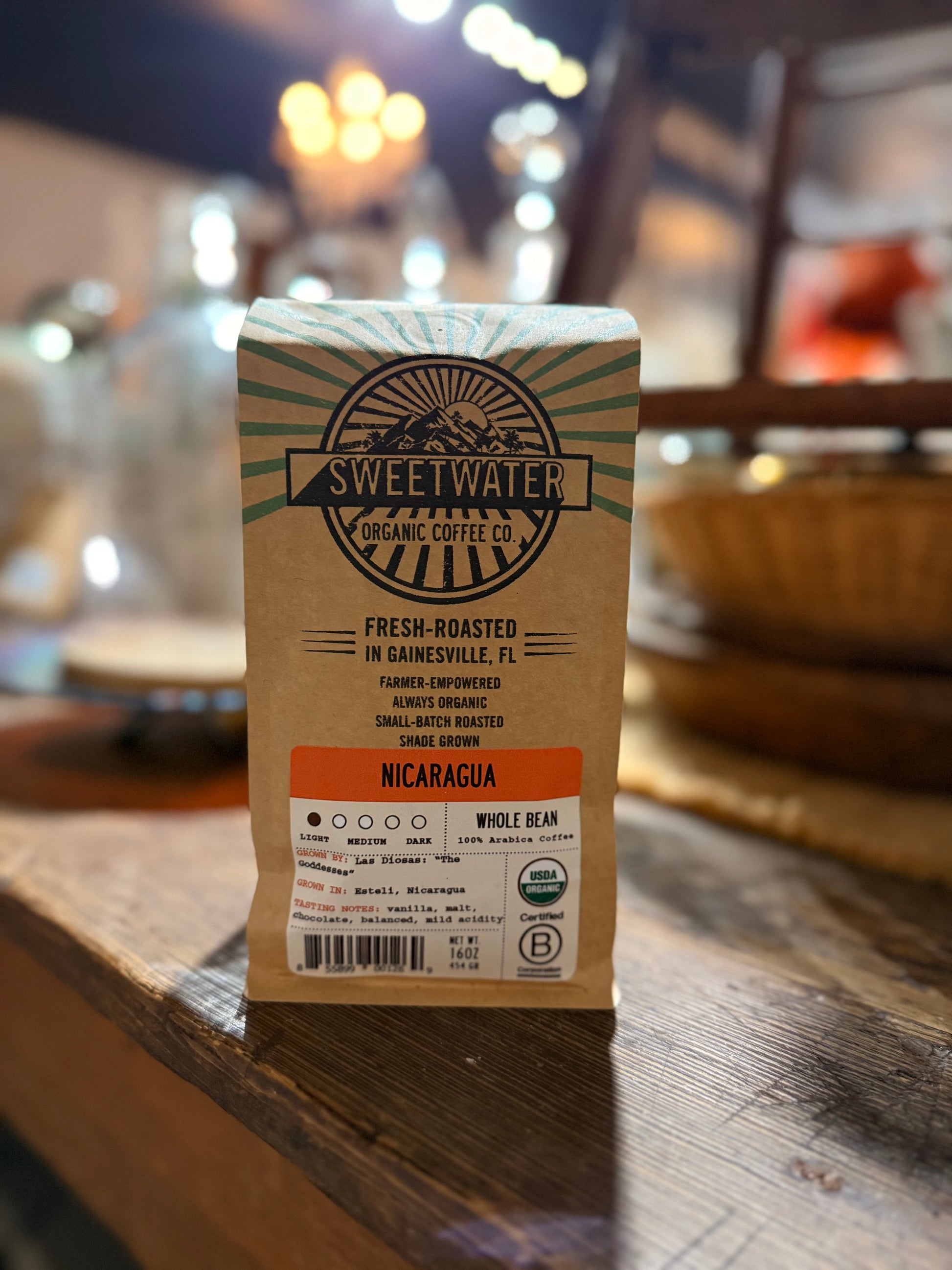 Nicaragua Light Roast FTO Coffee - 1 lb Whole Bean