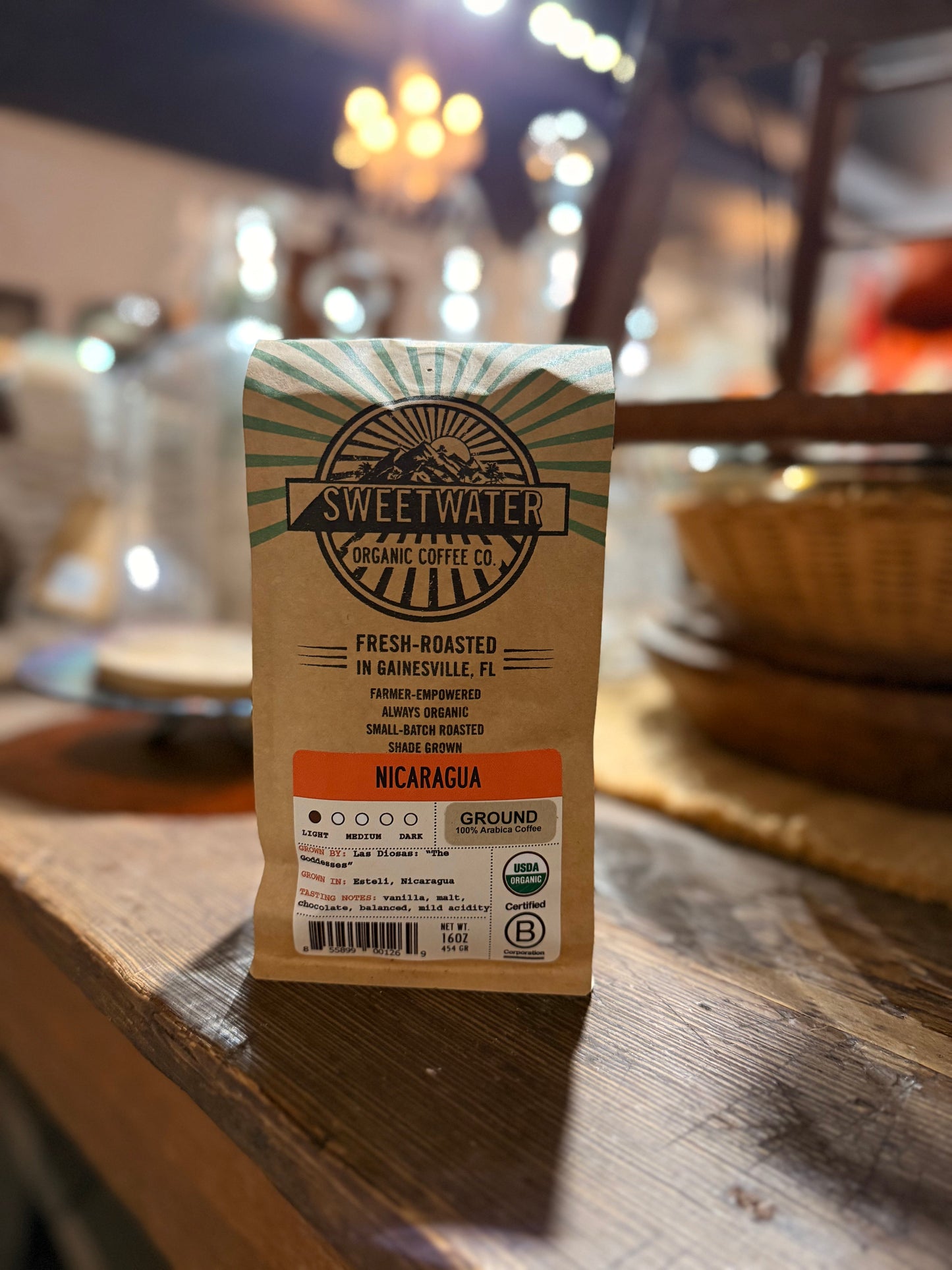 Nicaragua Light Roast FTO Coffee - 1 lb Ground Drip