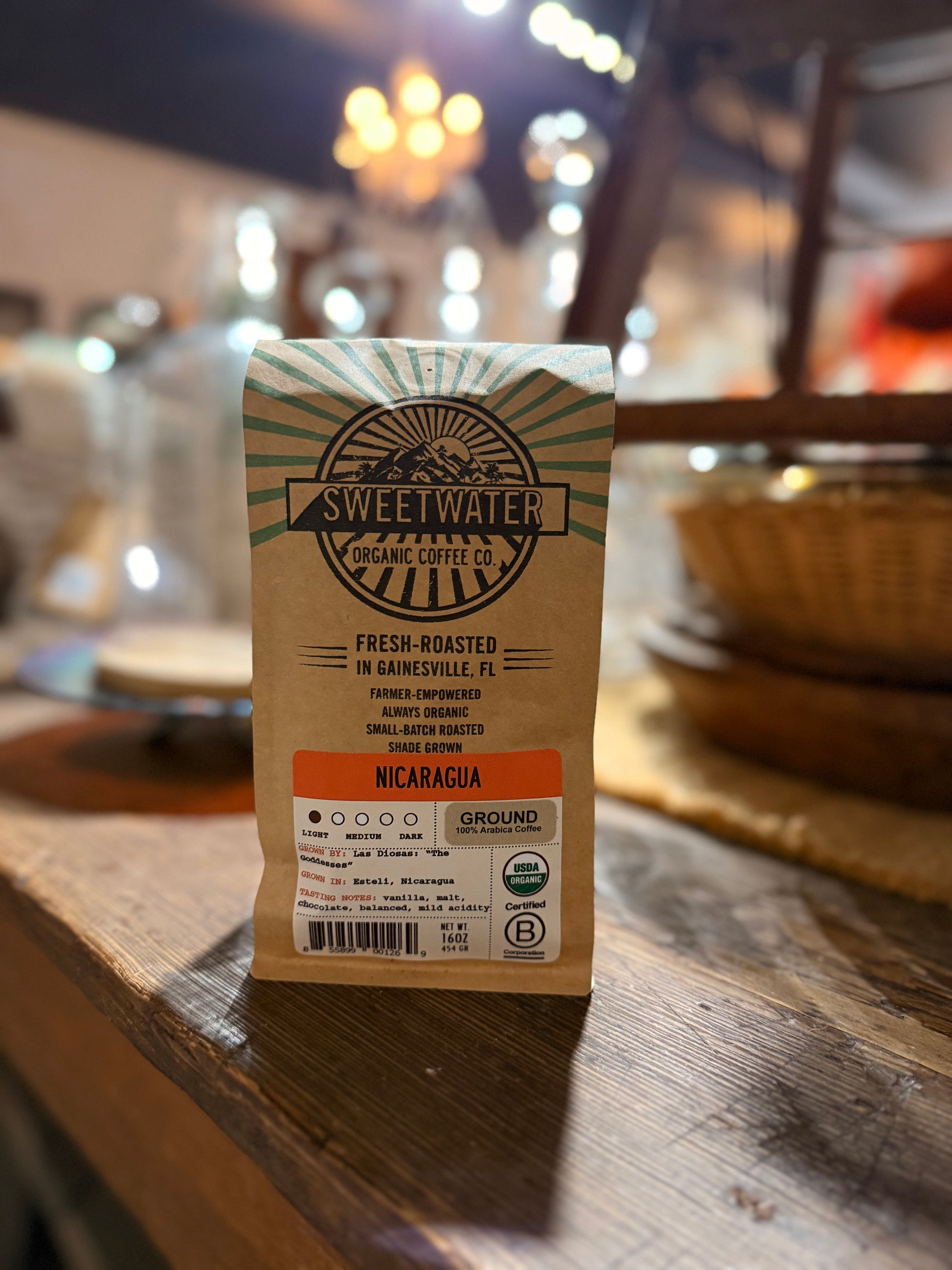 Nicaragua Light Roast FTO Coffee - 1 lb Ground Drip