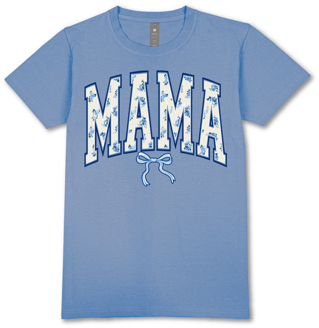 MAMA Carolina Short Sleeve Tee Vintage Blue XXL