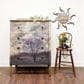 Sepia Tree Mint Decoupage Paper