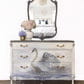 White Swan Mint Decoupage Paper