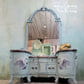 White Swan Mint Decoupage Paper