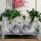 White Swan Mint Decoupage Paper