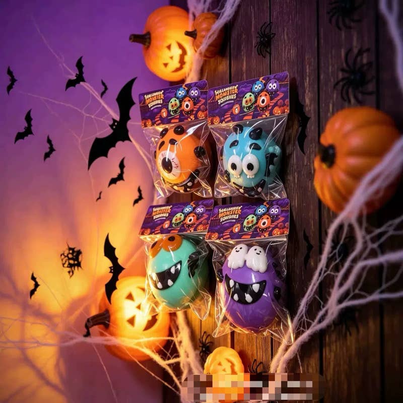 Sensory Toys: Halloween Face Swap Squishers! Barefoot Beauties