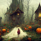 A1 Haunted House 1 Mint Decoupage Paper