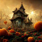 A1 Haunted House 2 Mint Decoupage Paper