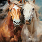 A1 Majestic Horses Mint Decoupage Paper