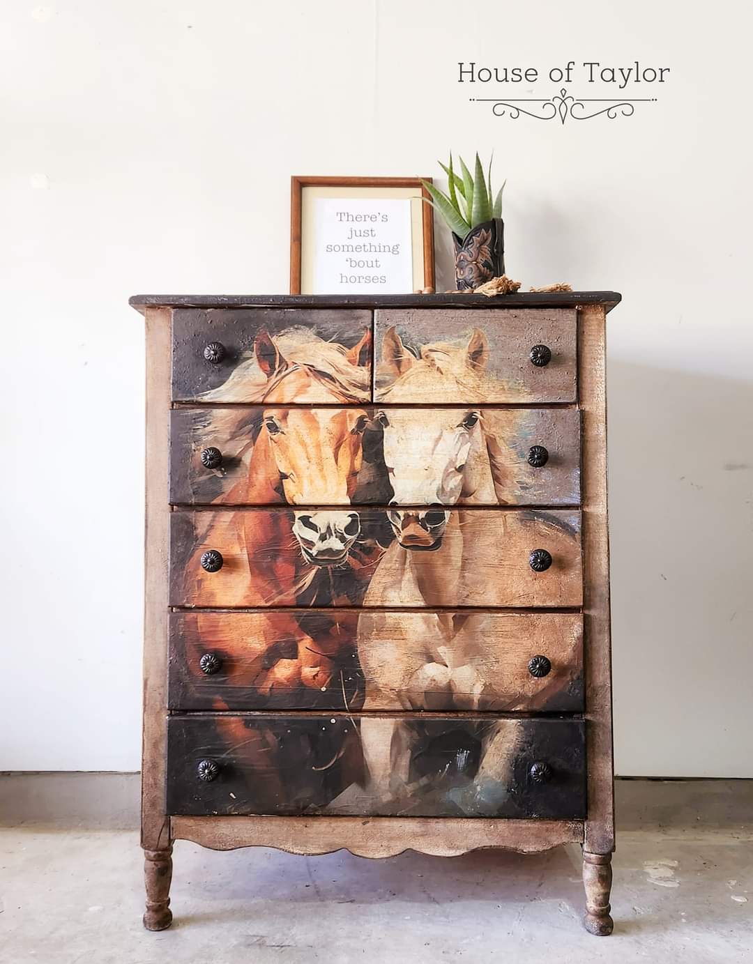 A1 Majestic Horses Mint Decoupage Paper - The Mustard Seed Collection, The Seed