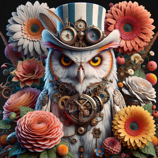 A1 Oliver Owl Mint Decoupage Paper - The Mustard Seed Collection, The Seed
