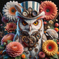 A1 Oliver Owl Mint Decoupage Paper - The Mustard Seed Collection, The Seed