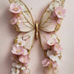 A1 Pink Butterfly Mint Decoupage Paper