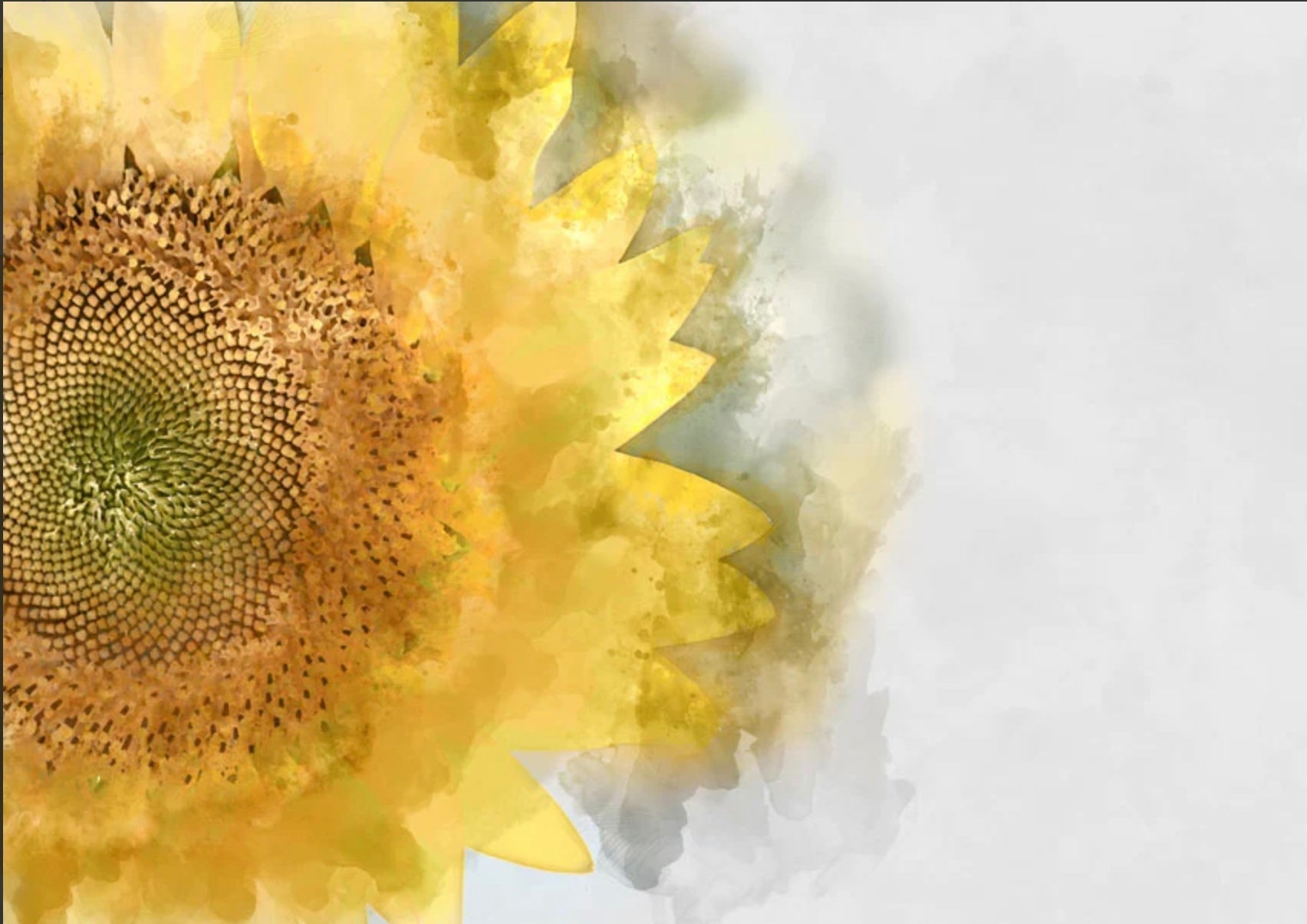 A1 Sunflower Mint Decoupage Paper