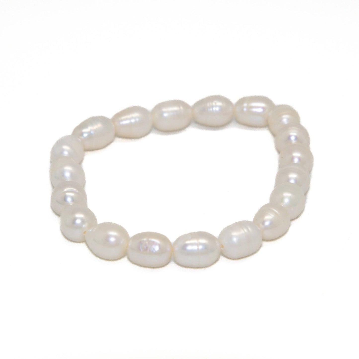Bracelet Stretch Freshwater Pearl White 8MM 7 “