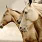 A3 Sepia Horses REVERSED Mint Decoupage Paper - The Mustard Seed Collection, The Seed