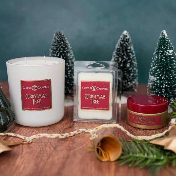 Christmas Tree: Jar Candle 14oz Circle E Candles