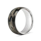 Stainless Steel Camouflage Blank Ring: 8 / 3mm WJW