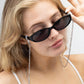 18K Gold PVD Stainless Steel Paperclip Sunglass Chain: Stainless WJW