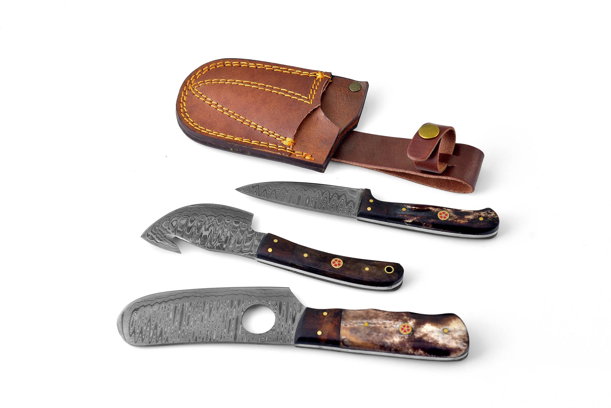 Damascus Steel Hunting/Outdoor Set (LIMITED)