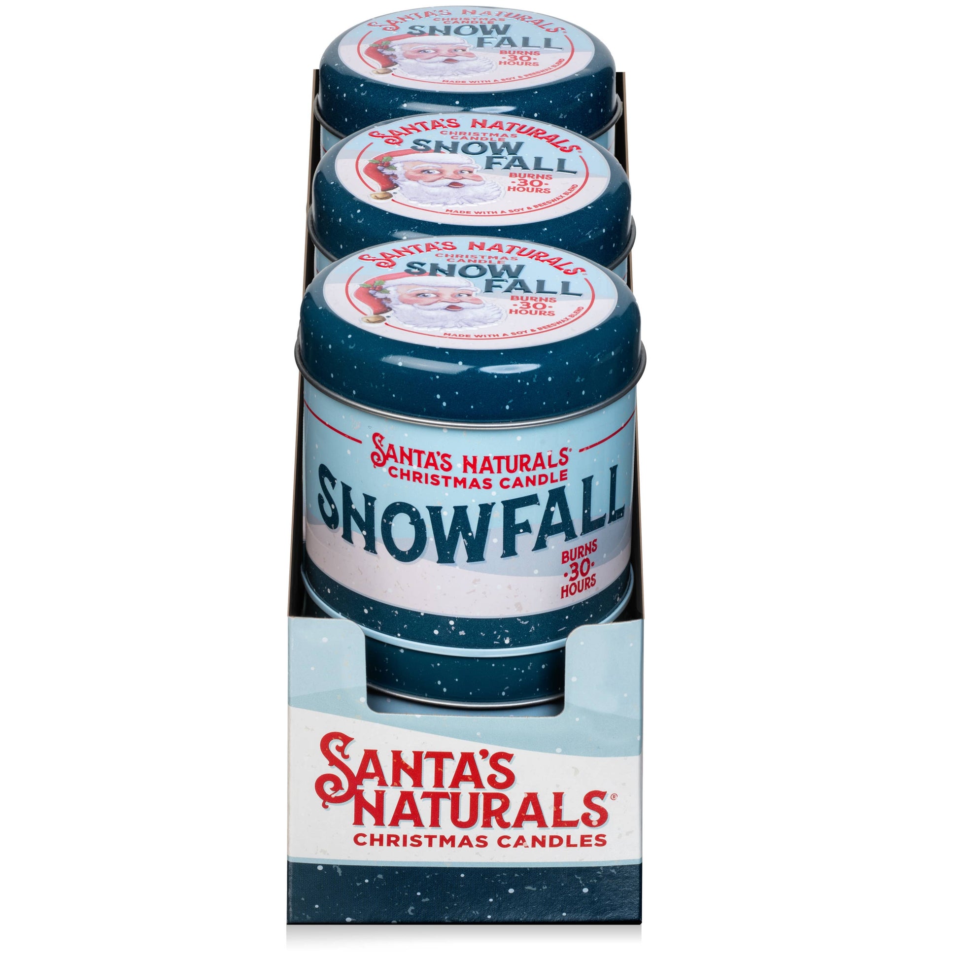Christmas Candle in Snow Fall 9oz