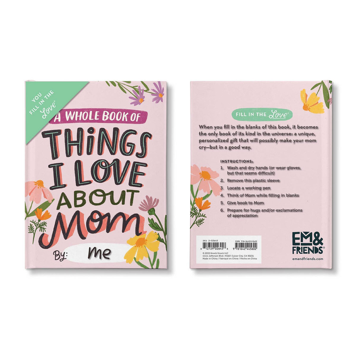 About Mom Fill in the Love® Journal 