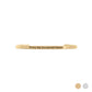 18K Gold PVD Stainless Steel Every day is Engraved Bracelet: Gold WJW