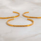 18K Gold PVD Dont let Hard Days Win Engraved Bangle Bracelet: Gold WJW