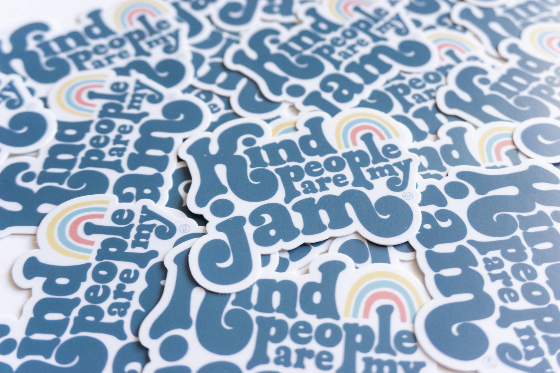Kind people are my jam sticker