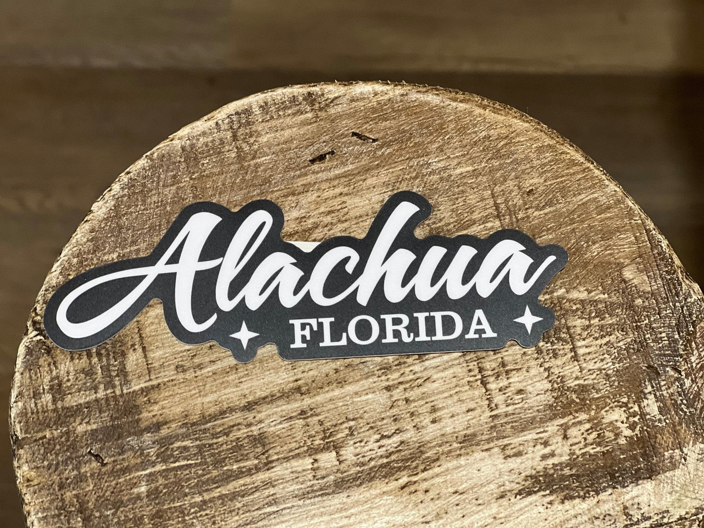 Alachua Florida Sticker Black & White