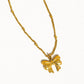 Alannah 18K Gold Non-Tarnish Bow Necklace: Yellow Gold - The Mustard Seed Collection, The Seed