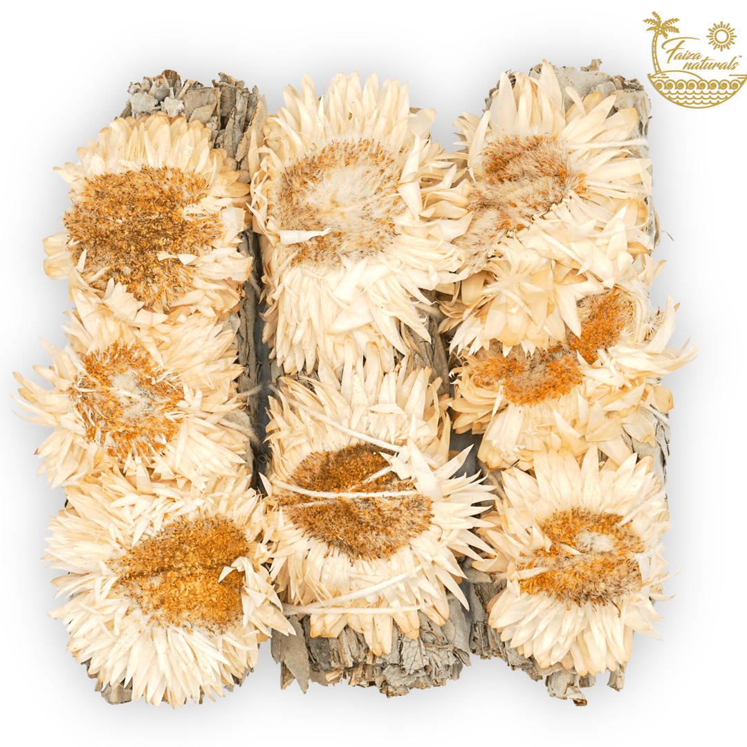 Albino Sunflower with White Sage Bundles - The Mustard Seed Collection, The Seed