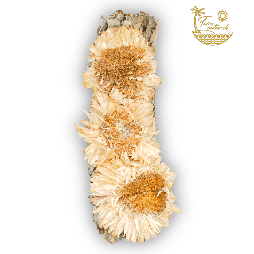 Albino Sunflower with White Sage Bundles - The Mustard Seed Collection, The Seed
