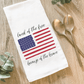 American Flag - Cotton Tea Towel - The Mustard Seed Collection, The Seed
