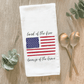 American Flag - Cotton Tea Towel - The Mustard Seed Collection, The Seed