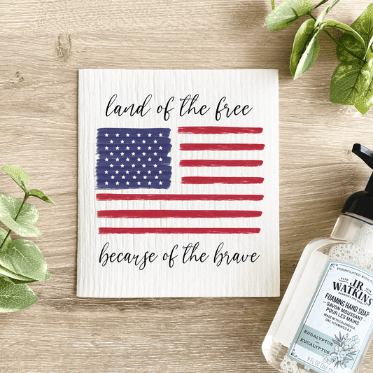 American Flag - Swedish Dishcloth - The Mustard Seed Collection, The Seed