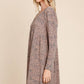 Animal Printed Swing Dress: Rust 