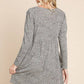Animal Printed Swing Dress: Rust 