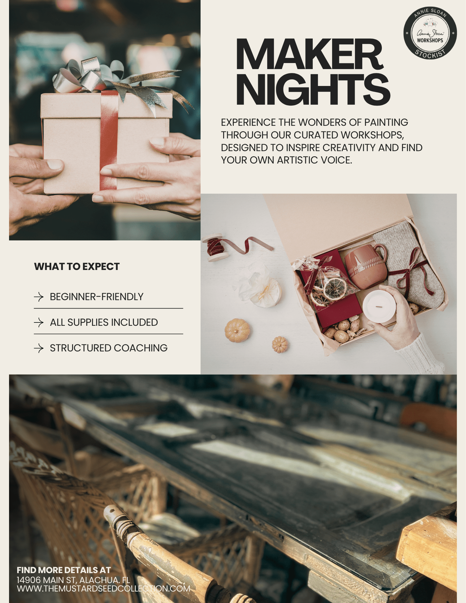 Annie Sloan Paint Workshop, Gift-able Hostess Gift: Nov 12th 5:30pm-7:30pm - The Mustard Seed Collection, The Seed