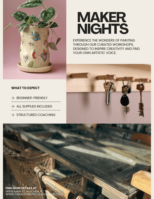 Annie Sloan Paint Workshop, Planter or Door Hanger: July 9th 5:30pm-7:30pm - The Mustard Seed Collection, The Seed