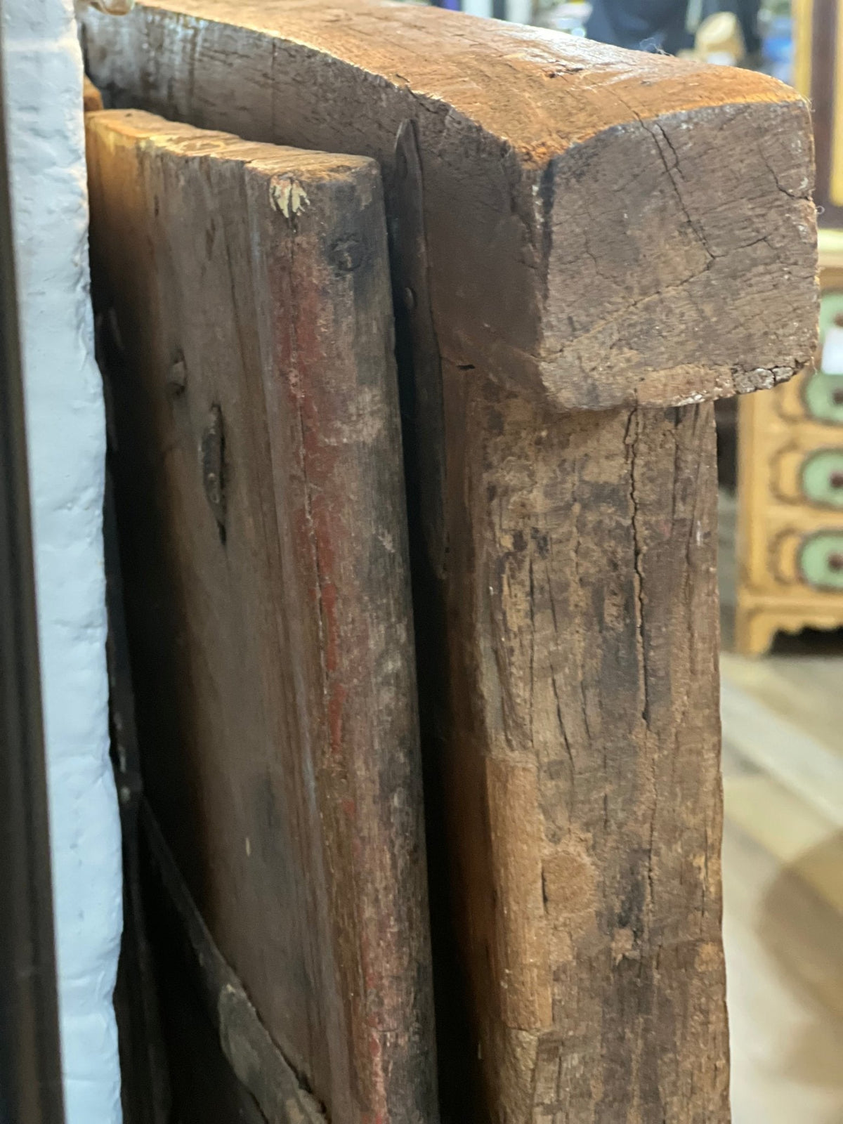 Antique 1700s Spanish Shutters and Frame - The Mustard Seed Collection, The Seed